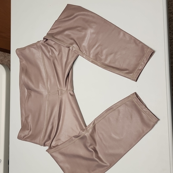 Athleta Shine Taupe Leggings, Size MP - Picture 6 of 7